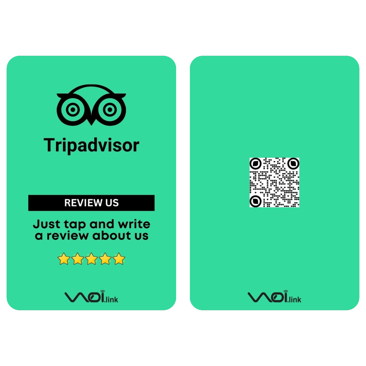 Introducing the Woilink Tripadvisor Review Card: Elevate your online reputation!